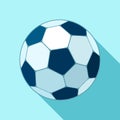 Football icon in flat style. Vector Soccer ball. Sport object for you design projects Royalty Free Stock Photo